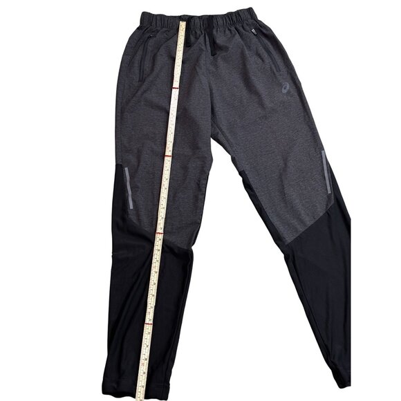 Asics Mens Athletic Pants S Gray/Black Polyester & Spandex - Picture 6 of 11